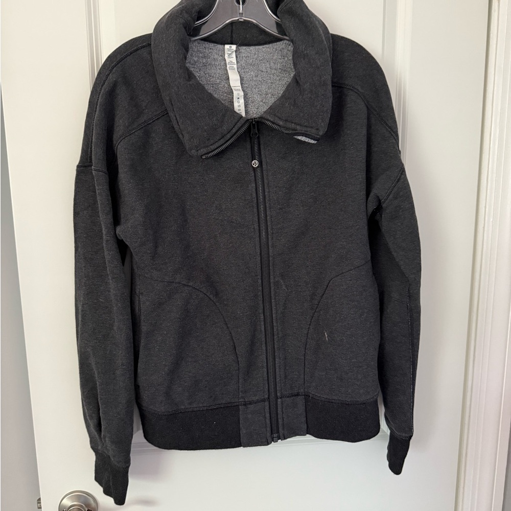 Lululemon gray Zip-Up Jacket size 10